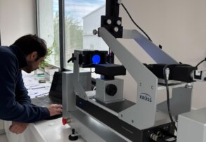 Lo que no se ve a simple vista: evaluamos el efecto del coadyuvante sobre la gota en la hoja.